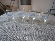 4 sehr seltene Gläser Pastis