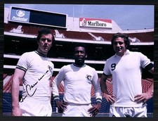 Franz Beckenbauer Cosmos New York Groß Foto Original Signiert+ G 44921