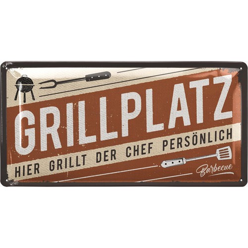 Lanolu blechschild grillplatz - lanolu,