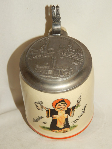 Bierkrug münchener kindl mit - kindl,