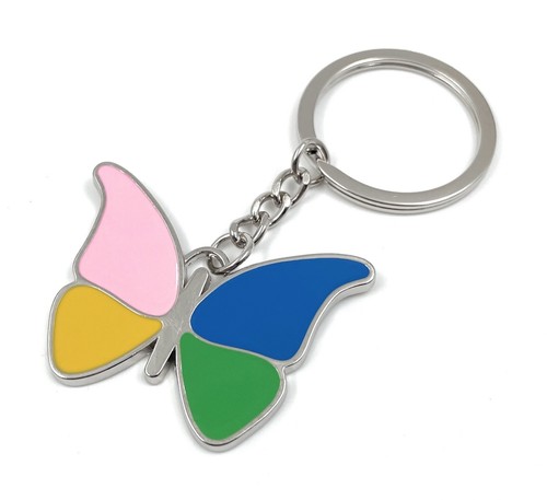 Butterfly colourful keyring - butterfly,