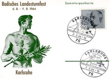 Sonderpostkarte badisches - sonderpostkarte,