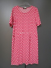 Vabene Kleid Pink Weiß Runder