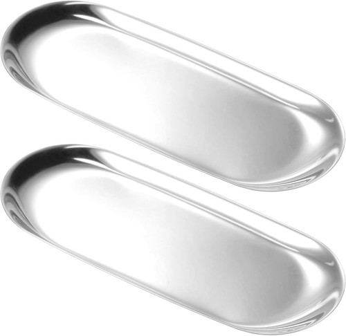 Stück silber deko tablett - deko,