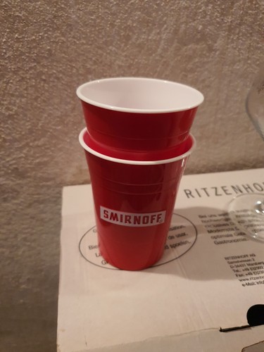 120x smirnoff red cups - red,