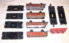 Tenderunterteil, 4 Flach- mit Ladung, 6 Plateauwaggons  Stadtilm Spur S Bastler