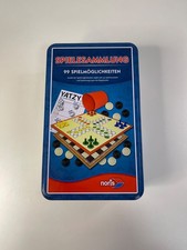 Noris Spielesammlung in Metalldose Reisespiel 99 Möglichkeiten