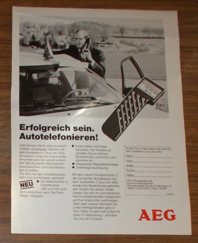 Seltene werbung aeg - werbung,