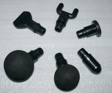 EM03 6x Ersatz Massagepistole Aufsätzen Kell Kugel Gabel Hammer Kopf Ø 18x20mm