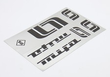 MIFA Sticker Dekor 4-teilig Set DDR Klapprad Fahrrad Aufkleber chrom-silber 