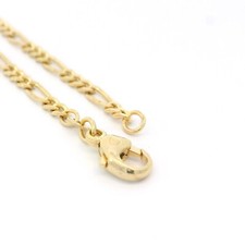 Armkette, Goldarmkette mit Figaromuster Gelbgold 585 14 KT
