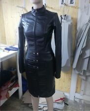 Kleid Kunstleder Schwarzes