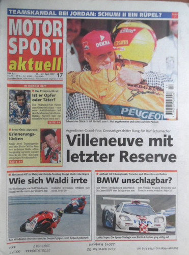 Motor sport aktuell 1997 - aktuell, 17-1997