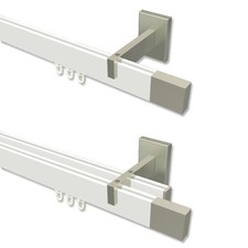 Gardinenstange mit eckigen