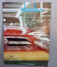 Borgward Rhombus Magazin original Motorsport Oldtimer KFZ PKw Heft Buch - 1960er