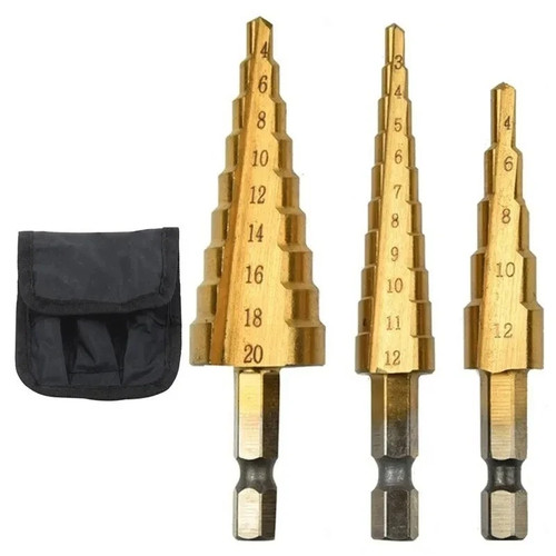 Teiliges hss stufenbohrer - 3-teiliges,