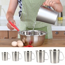 Dicker Edelstahl-Messbecher mit Waage Milchtee Tasse Küchenback-Messbecher