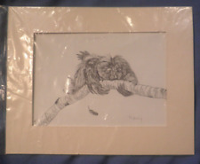 Schöne Eule Skizze Druck