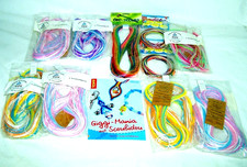 XXXXL Paket Öko Scoubidou Bänder + Buch Basteln Flechten ca 475 m