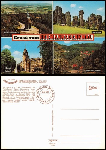 Ansichtskarte hiddesen detmold - ansichtskarte, hiddesen-detmold