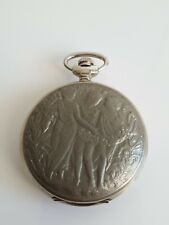 Sprungdeckel MECHANISCHE TASCHENUHR POCKET WATCH LÄUFT