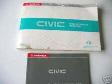 Betriebsanleitung Honda CIVIC  Handbuch Ausgabe 1988
