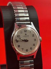 Antike Junghans 17 Jewels Vintage Handaufzug Armbanduhr Edelstahlboden läuft