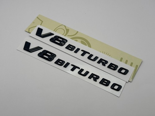 Biturbo emblem schwarz - v8,