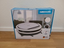 Medion MD18500 Saugroboter, Weiß, Inkl. Zubehör, AKKU MUSS GEWECHSELT WERDEN