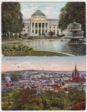 2   Ansichtskarten    WIESBADEN      1910