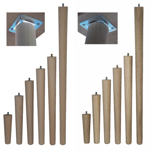 Holzbeine füße konisch - holzbeine,