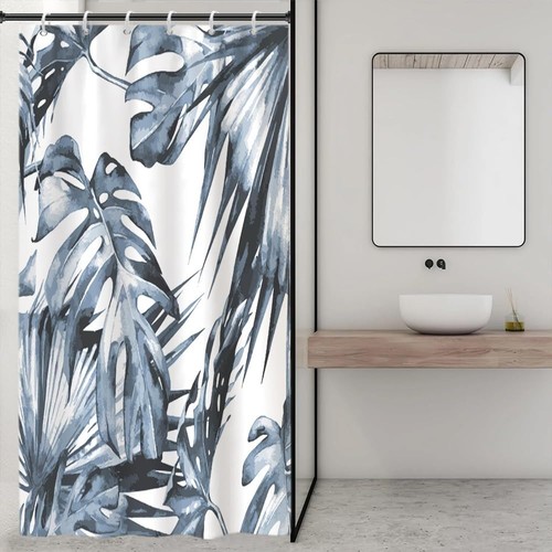 Duschvorhang 90x180cm blau - duschvorhang,