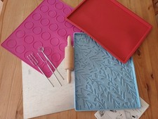 Vemina Blech, Macaronmatte, Dekorbackmatte,Biskuitrollenmatte,Pralinengabeln