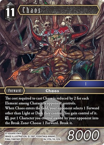 179l 129l chaos english - re-179l, 16-129l