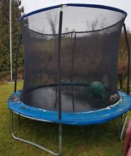 Gartentrampolin mit Sicherheitsnetz, Farbe schwarz/blau, 305 cm Durchmesser