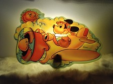 Disney Micky Maus Mickey Mouse Wandlampe Kinderzimmerlampe LED Vintage Retro