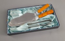 DDR VEB Besteckkasten Koffer Kasten Besteck Kuchen-heber  Torten-schaufel RAR
