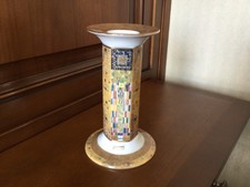 Goebel Kerzenständer Kerzenhalter Artis Orbis Germany Gustav Klimt Porzellan