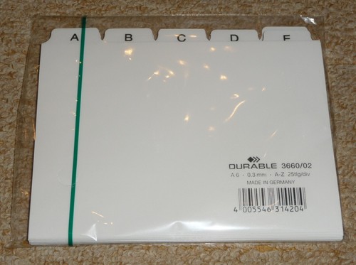 Durable leitregister quer - leitregister, a6