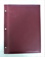 Auflösung.Insolvenz.Weinrote Leder-Speisekarten-Mappe--Ansehen