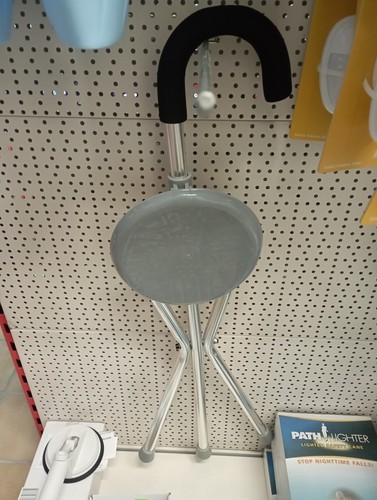 Gehstock mit sitzfläche - mit,