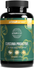 Primal Harvest Curcuma Proactiv 60 Kapseln Mit Bio Curcuma Curcuma Extrakt 95 %