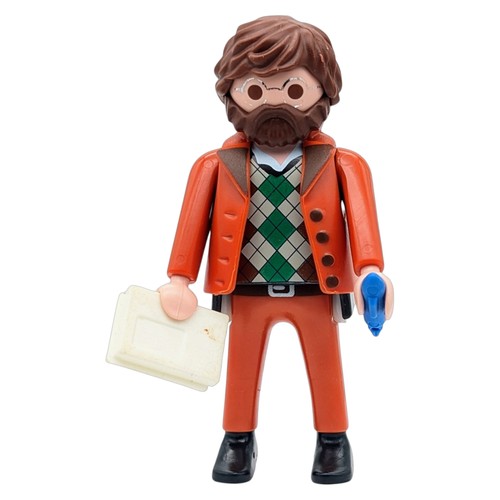 Playmobil figur mann orange - mann,