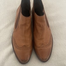 Paul Green Chunky Absatz Stiefeletten / Stiefel cognac - Gr. 5 = 38 - akt. TREND