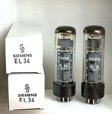 2 x   Röhre  Siemens  EL34