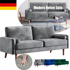 Sofa 3 Sitzer Couch Samtsofa