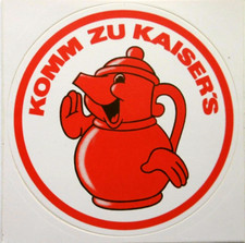 Werbe-Aufkleber Komm zu