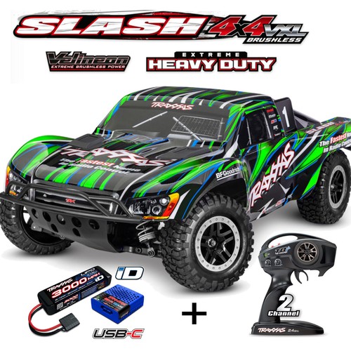 Traxxas trx68386 grn slash - trx68386-4-grn,
