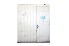 alte Tür Holztür Doppeltür mit Türzarge Zarge vintage Rahmen Doppelflügeltür 