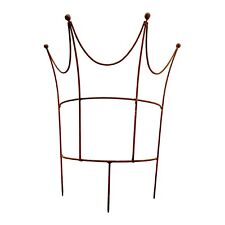 Staudenhalter Krone halbrund Metall mit Edelrost 65cm hoch Rankhilfe Rangerüst